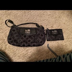 Coach wristlet and mini wallet